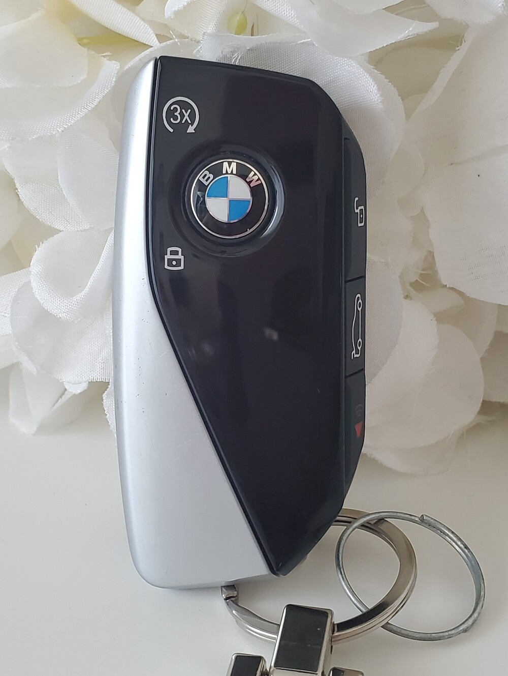 BMW Key Fob Keyless Remote - Black & Silver